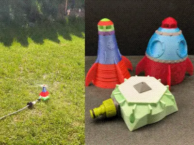Sprinkler Rocket — modelo 3D