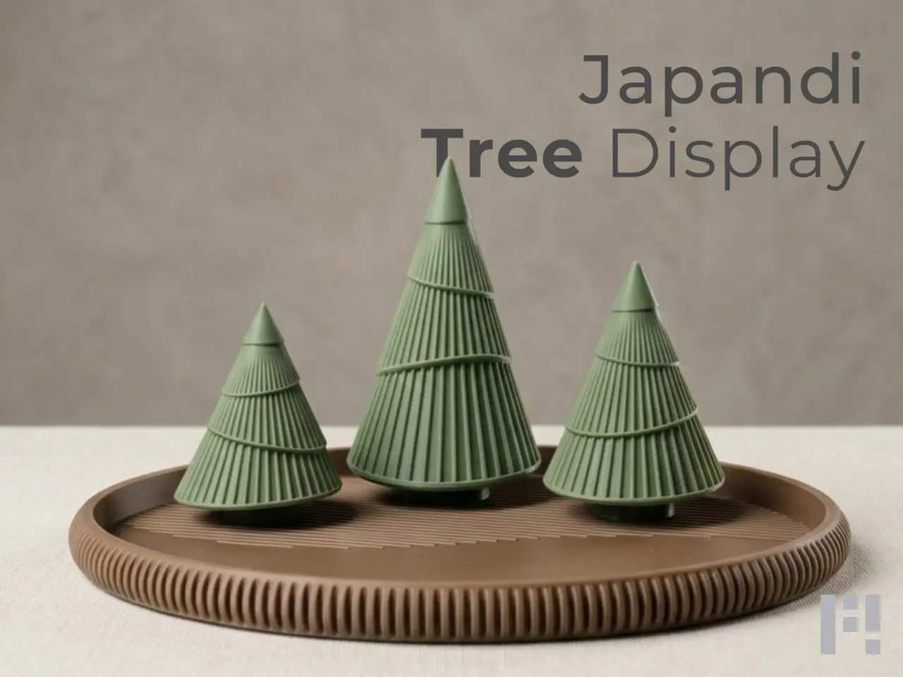 Japandi Tree Display – Minimalist Christmas Decor — modelo 3D