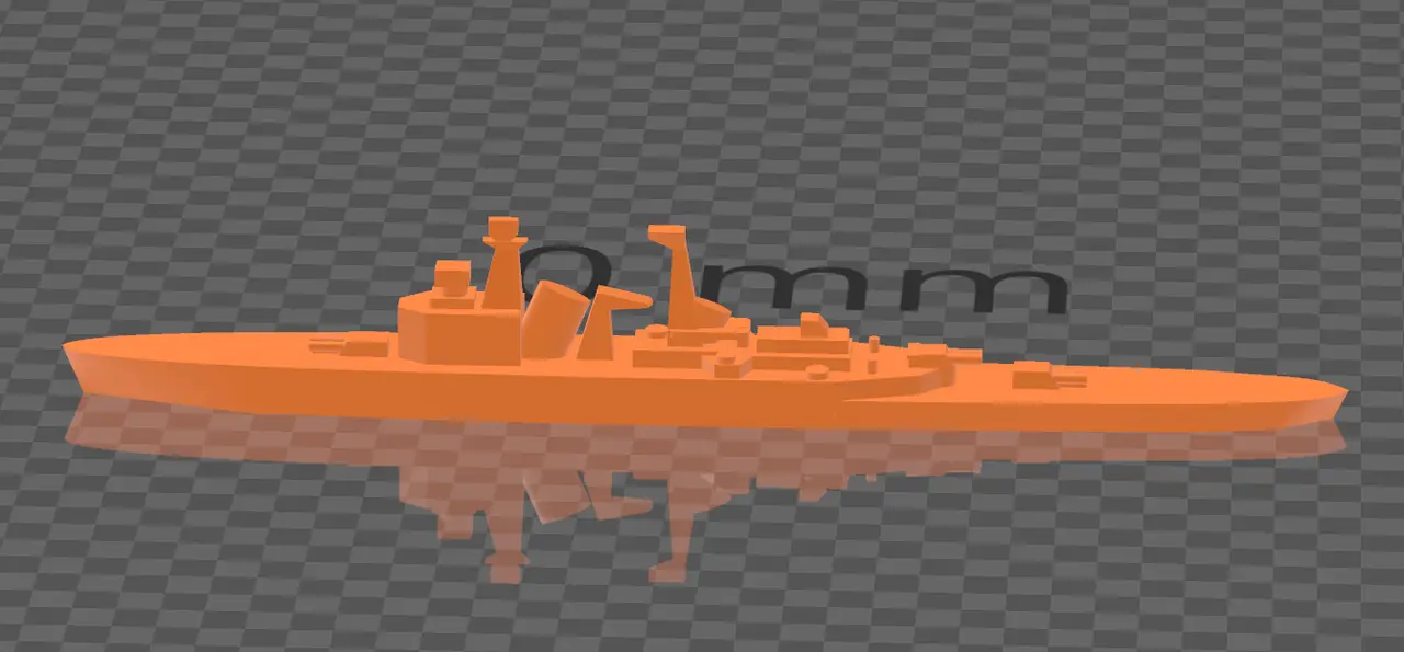 1/6000 scale CL Almirante Latorre (Chile) / Göta Lejon (Sweden) — modelo 3D
