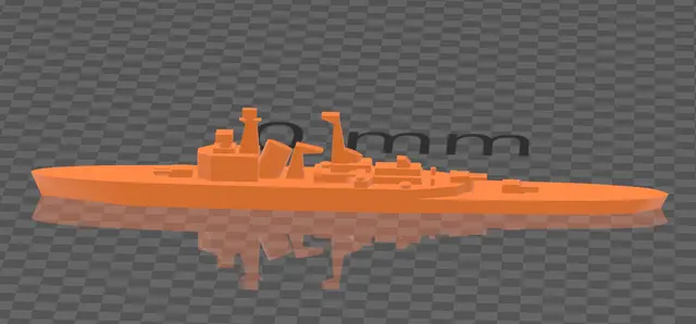 1/6000 scale CL Almirante Latorre (Chile) / Göta Lejon (Sweden) — modelo 3D