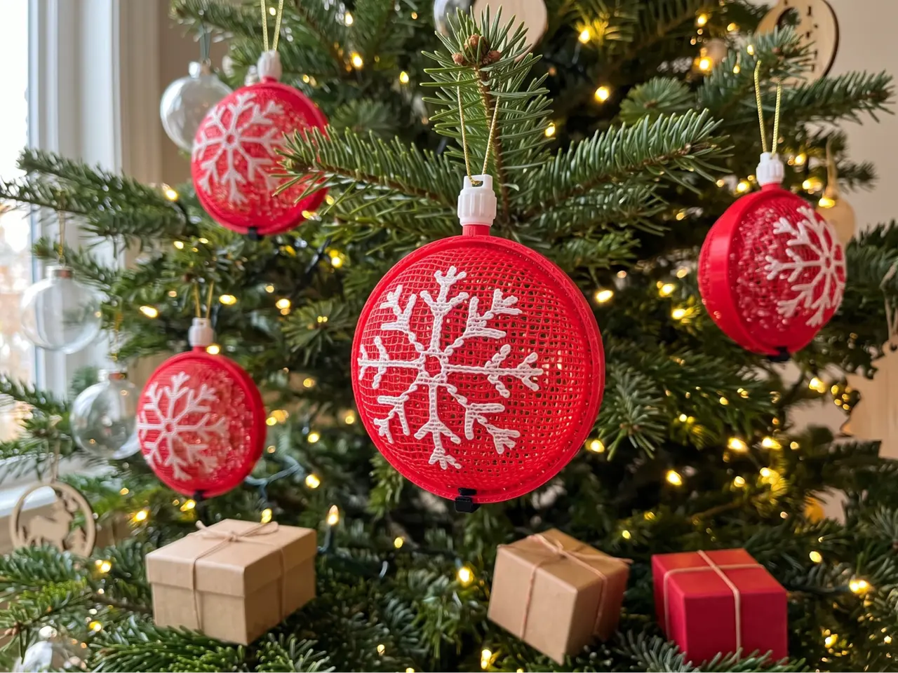 Thermoformed Christmas Ornament | Snowflake — modelo 3D