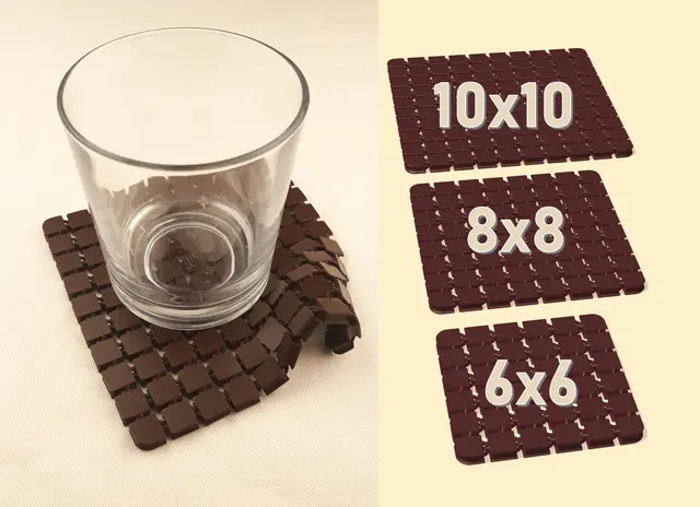 Fabric coasters — modelo 3D