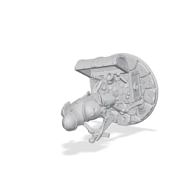 Skeleton Treasure Guardian – Tabletop Miniature — modelo 3D