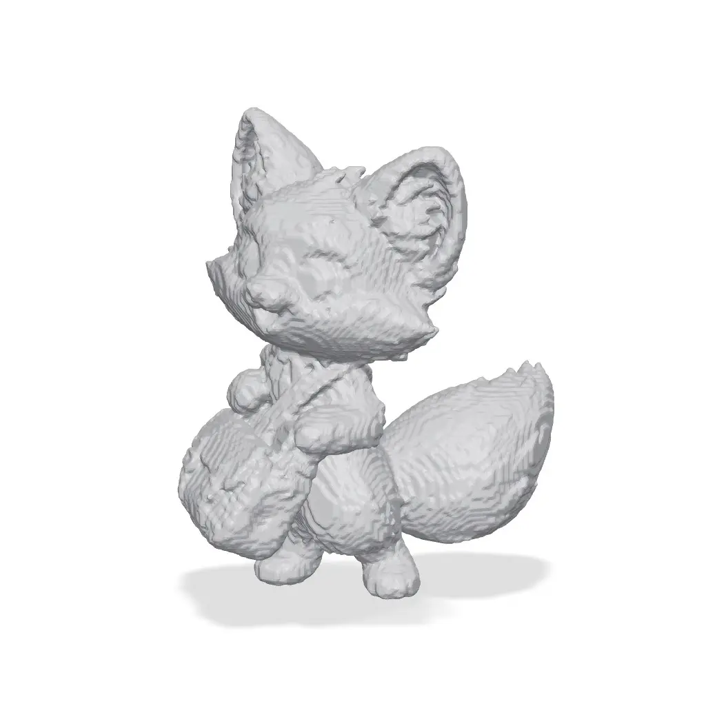 Cute Fox Adventurer - SupaVoxel AI — modelo 3D