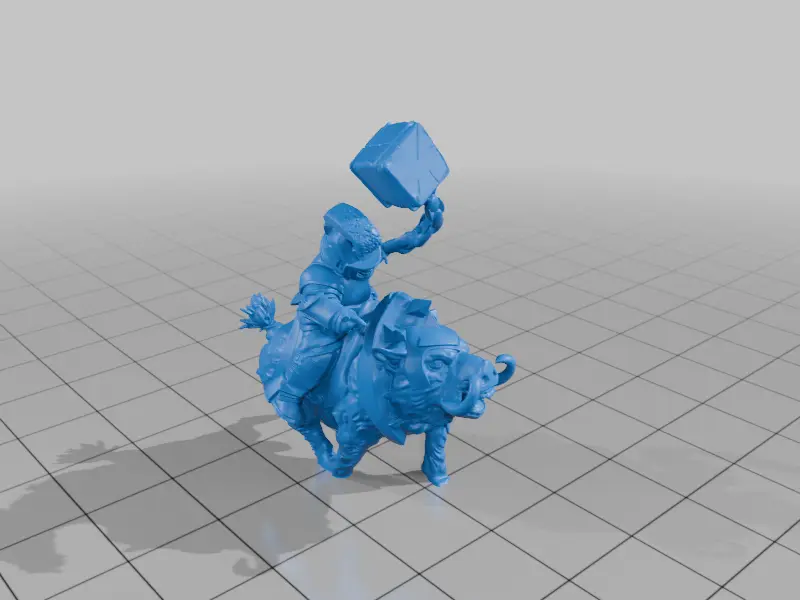 Thunderhoof Cavalry Heroscape Proxy — modelo 3D