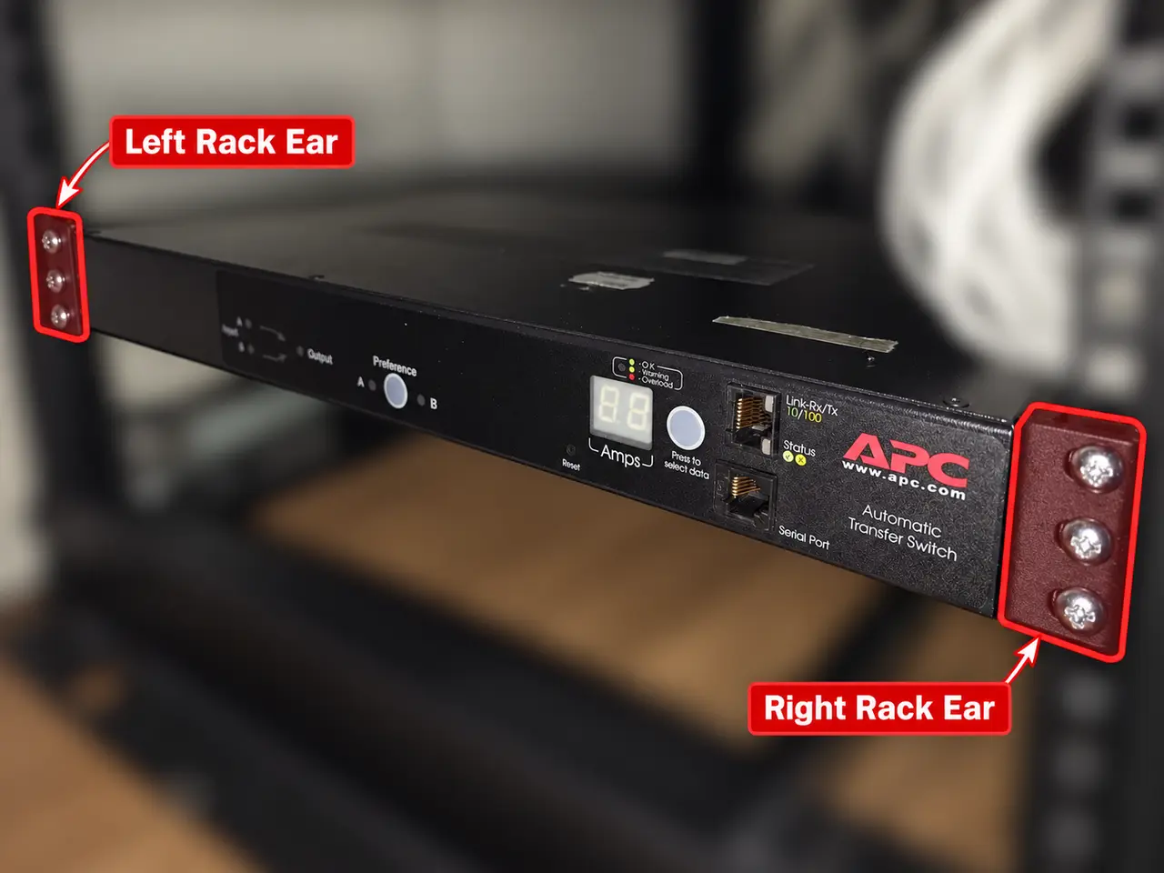 APC AP7721 1U ATS - Rack Ear — modelo 3D