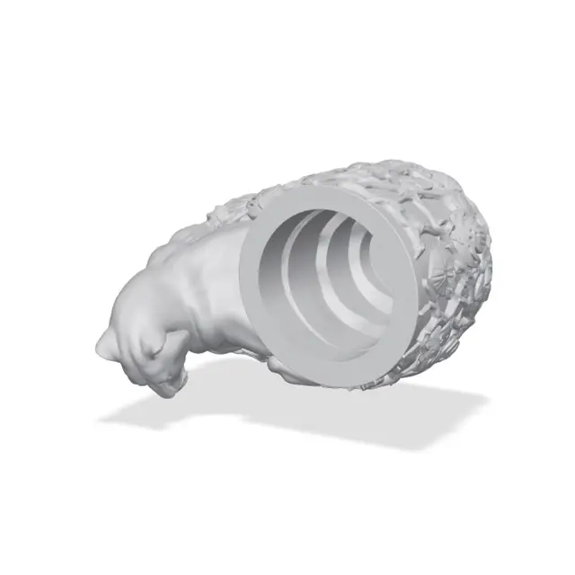 Panther Desk Organizer Pen Holder — modelo 3D