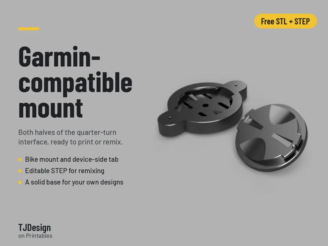 GARMIN (compatible) Mount — modelo 3D