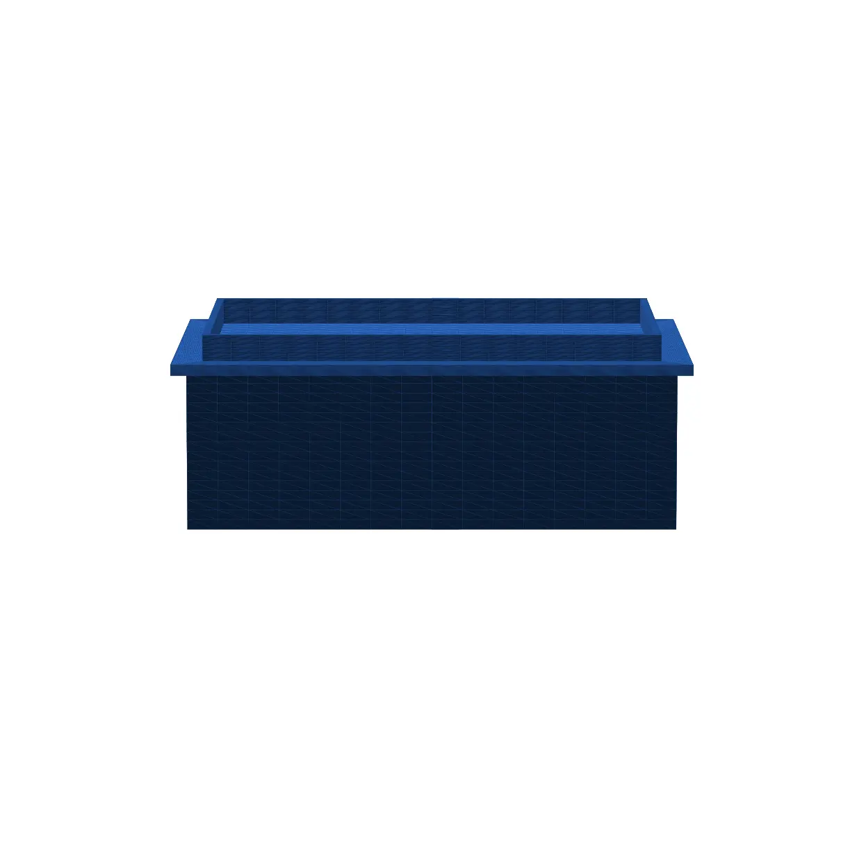 Stackable Storage Box with Lid — Desk & Shelf Organizer, Support-Free — modelo 3D