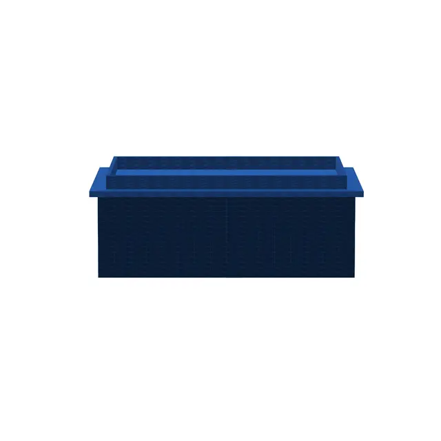 Stackable Storage Box with Lid — Desk & Shelf Organizer, Support-Free — modelo 3D