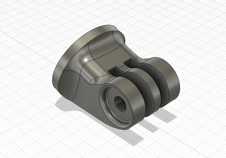GoPro tripod mount - A better more robust version (Editable) — modelo 3D