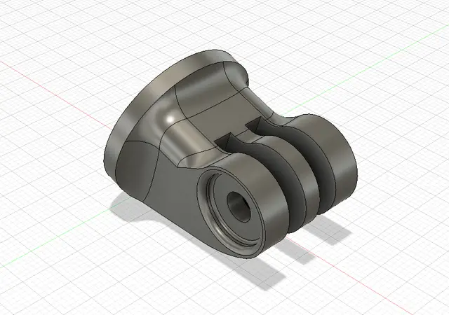 GoPro tripod mount - A better more robust version (Editable) — modelo 3D