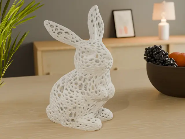 Voronoi Easter Bunny — modelo 3D