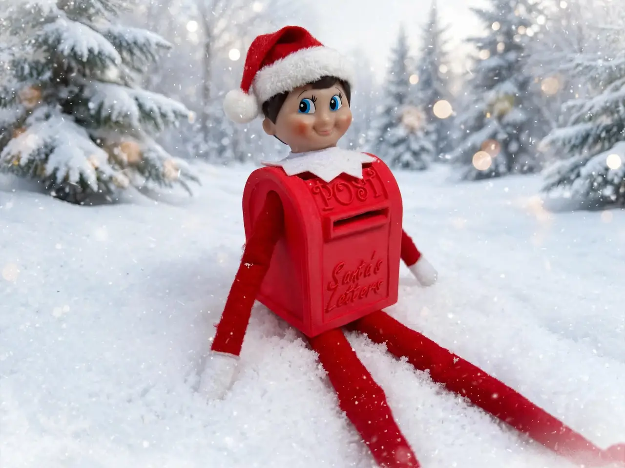 Mailbox Elf on the Shelf Costume Post Office — modelo 3D