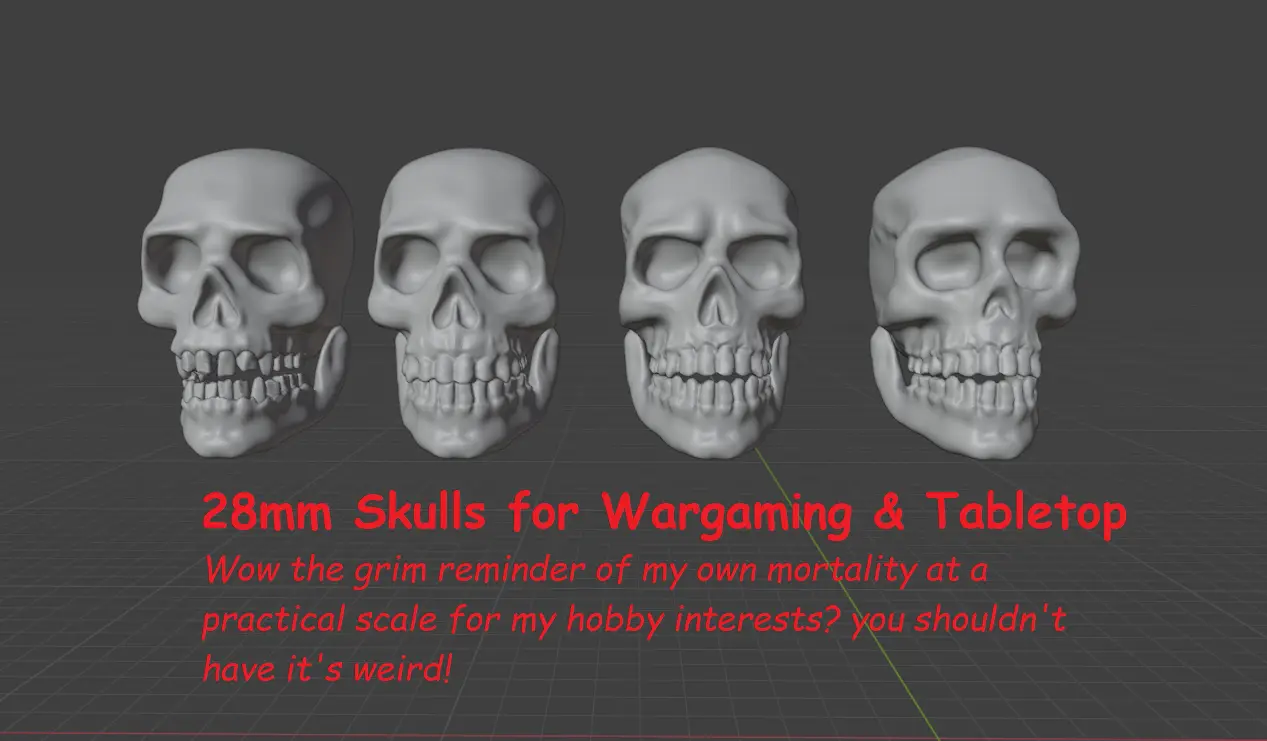 28mm Skulls & Jaws — modelo 3D