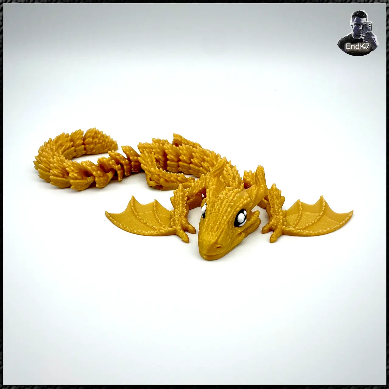Glorious Wyvern - Articulated - Print in Place - magnetic — modelo 3D