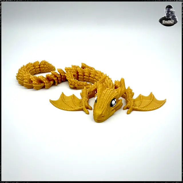 Glorious Wyvern - Articulated - Print in Place - magnetic — modelo 3D
