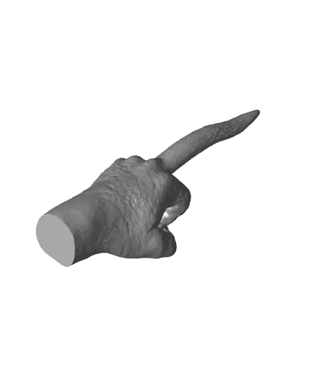 The Grinch Middle Finger — modelo 3D