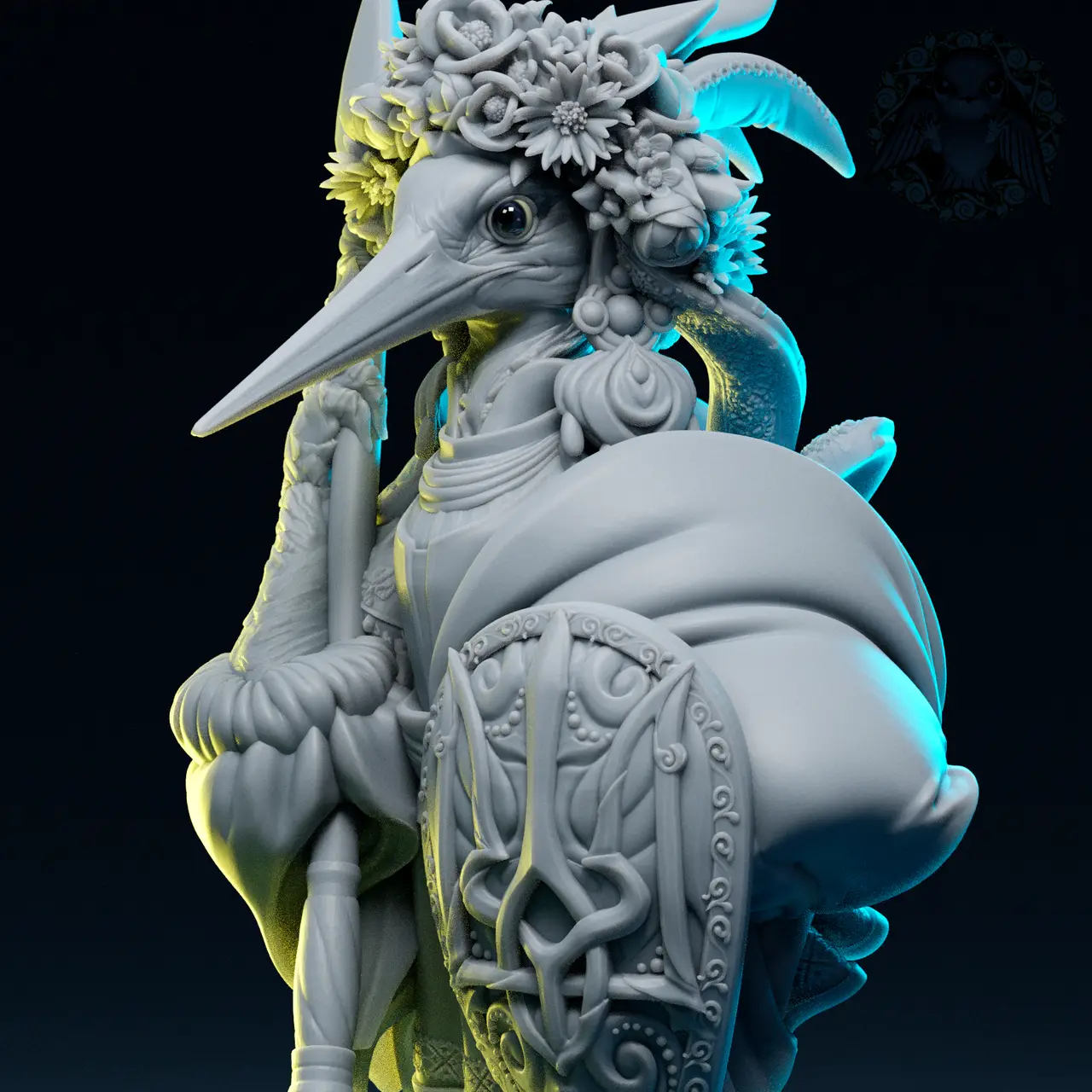 Stork Guardian For help Ukraine — modelo 3D