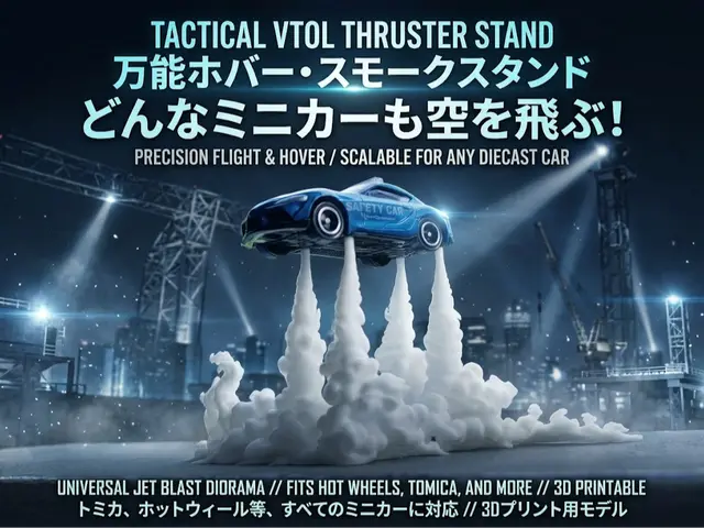 Tactical VTOL Thruster Diorama Stand — modelo 3D