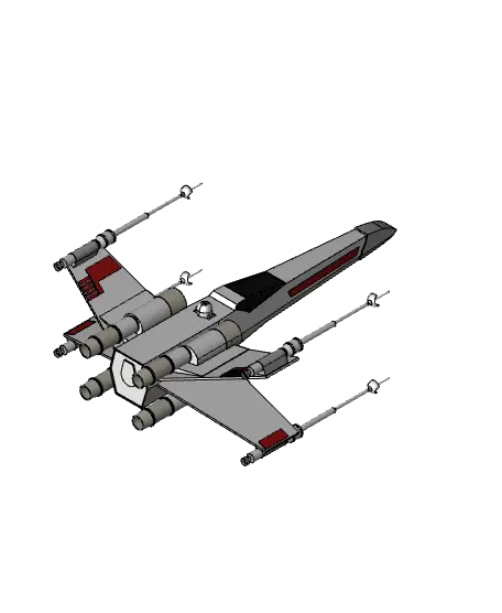 X WING Star Wars — modelo 3D