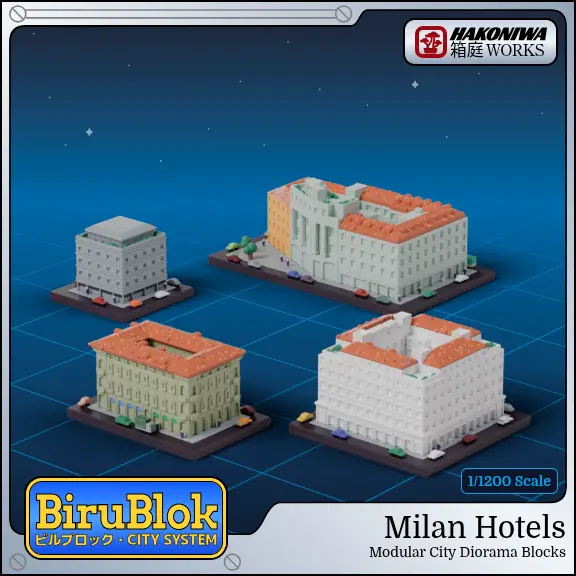 Milan Hotels — modelo 3D