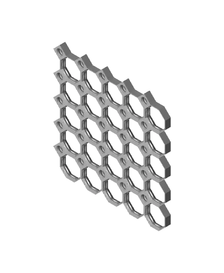 5x5 MU - Center Grid Interfitted - MultiBoard Octagon Plate — modelo 3D