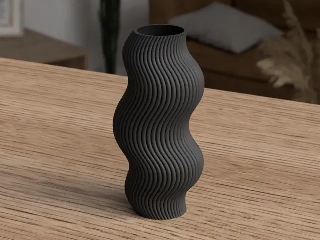 Modern Wavy Vase — modelo 3D