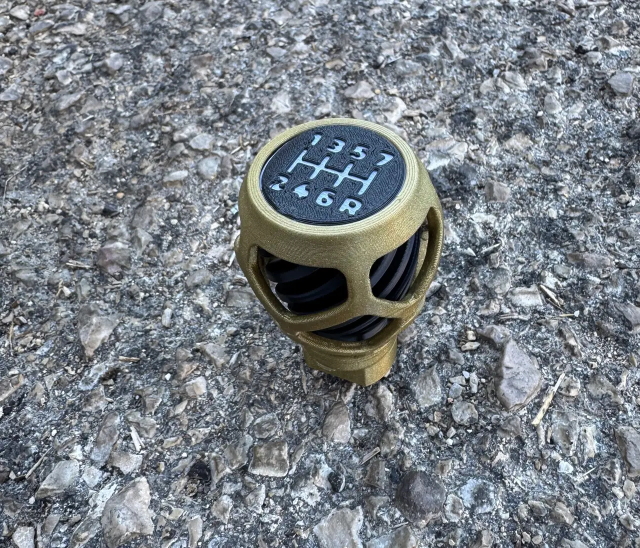Helix Cage – Organic Lattice Shift Knob for Thrustmaster TH8S — modelo 3D