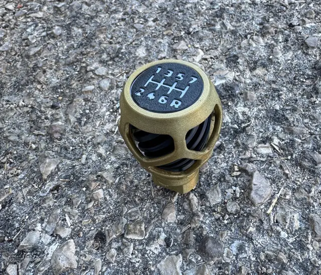 Helix Cage – Organic Lattice Shift Knob for Thrustmaster TH8S — modelo 3D