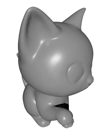 LAZY CATS / MODERN CAT SCULPTURES / BLACK SCULPTURES / TOY — modelo 3D