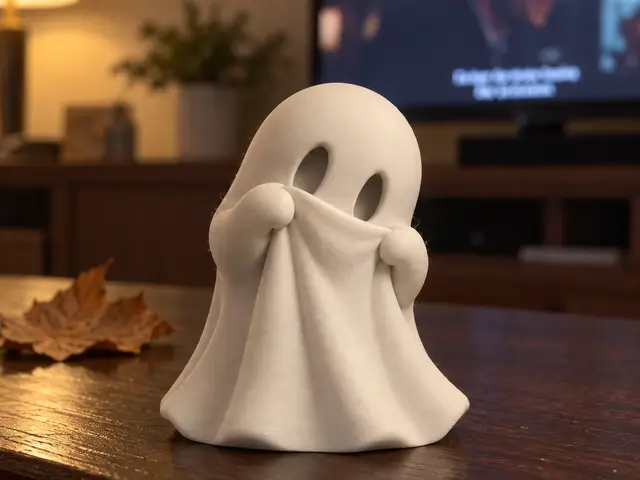 Shy Little Ghost | Cute Halloween Mini — modelo 3D