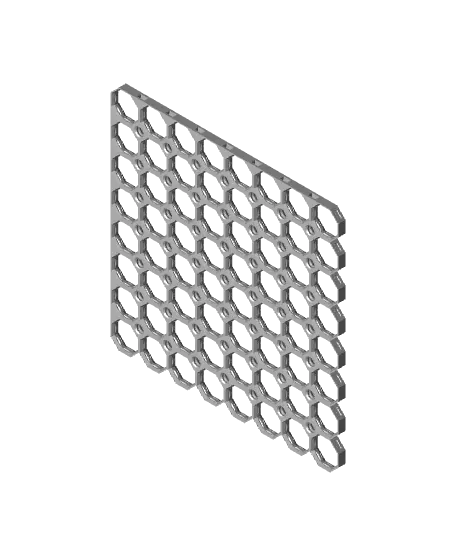 8x8 MU - Top Right Grid Interfitted - MultiBoard Octagon Plate — modelo 3D