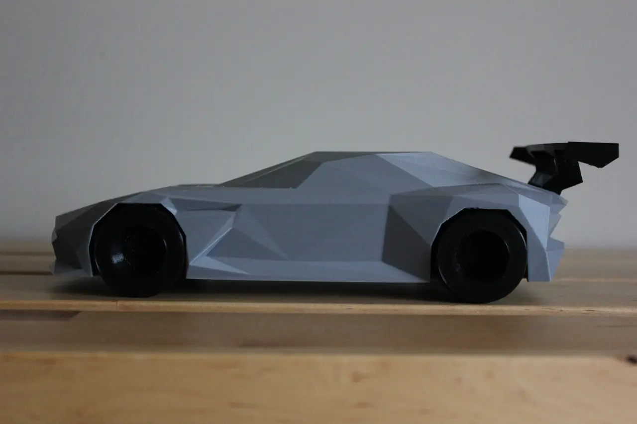 Low-poly Aston Martin Vulcan — modelo 3D