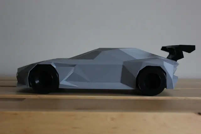 Low-poly Aston Martin Vulcan — modelo 3D