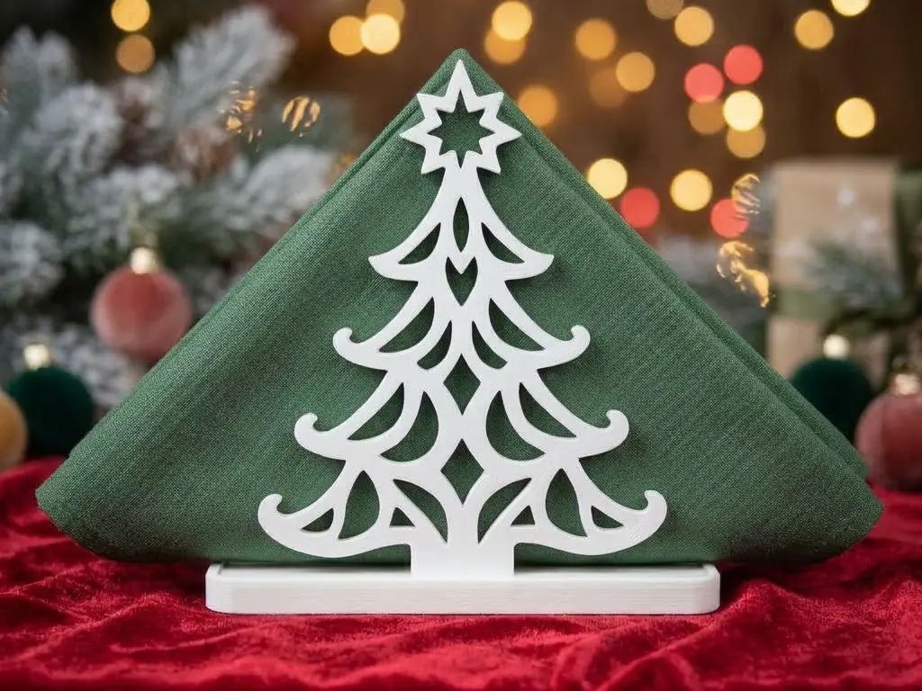 Christmas Tree Napkin Holder – Holiday Table Decor — modelo 3D