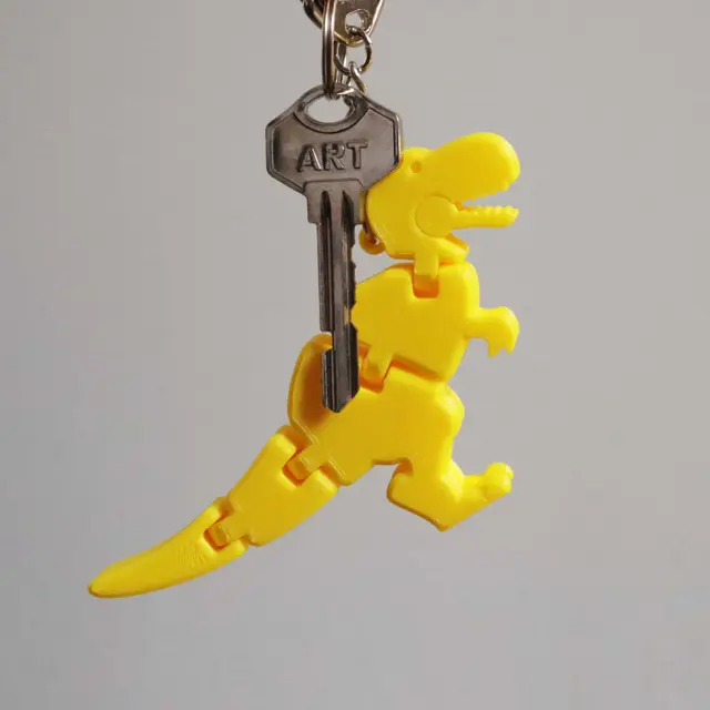 Baby T-rex Flexy Keychain — modelo 3D