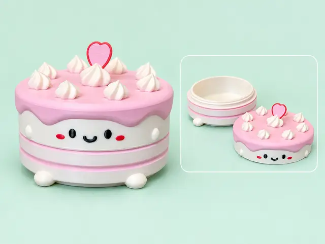 Cake Buddy Twist-Top Container — modelo 3D
