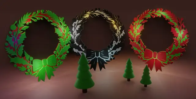 Christmas Wreath 2026 — modelo 3D