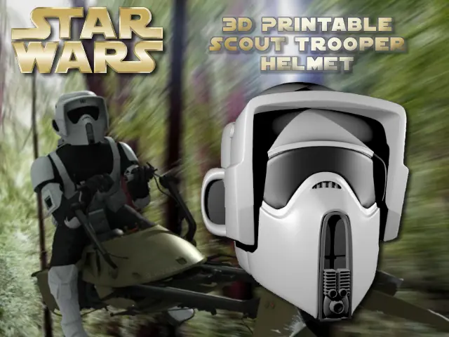 Scout Trooper Helmet (Hi-res) — modelo 3D