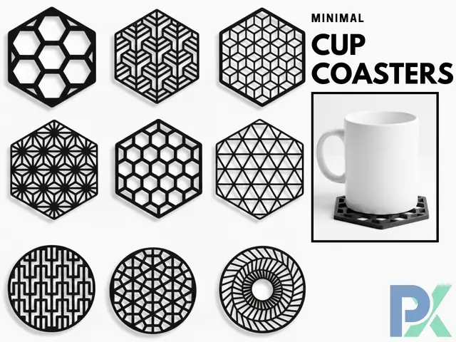 Minimal Cup Coasters — modelo 3D
