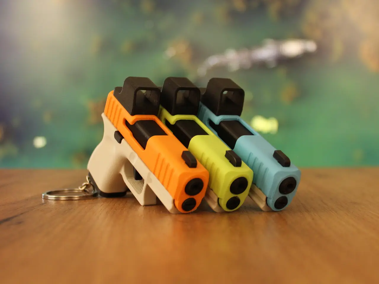 G26 Fidget Keychain – 3D-Printed Mini Slide-Action Toy — modelo 3D