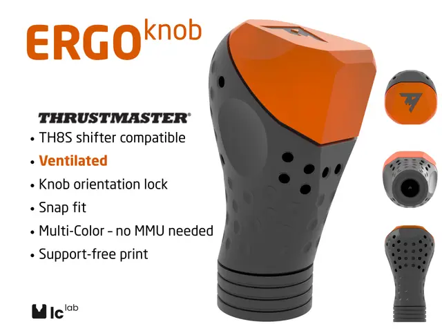 Ergonomic & Ventilated Knob (THRUSTMASTER TH8S Shifter) — modelo 3D