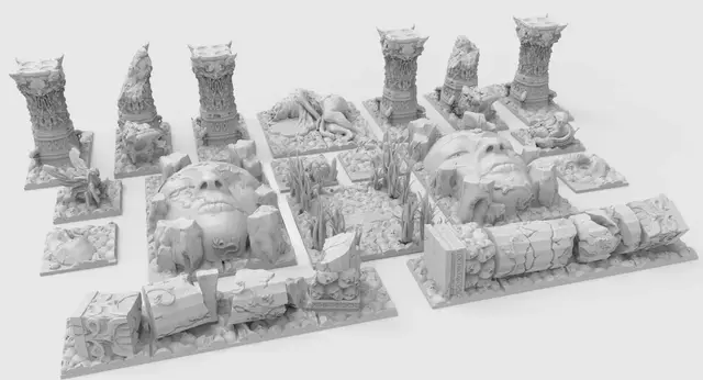 Kingdom Death Monster - Terrain - V2 — modelo 3D
