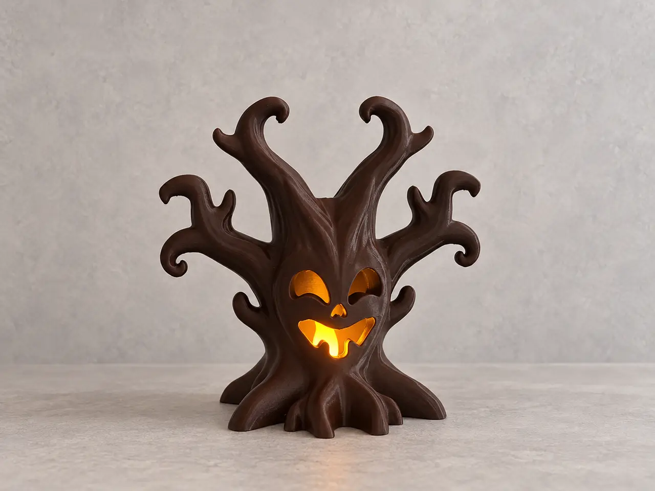 Halloween Creepy Tree - Tea Light LED — modelo 3D