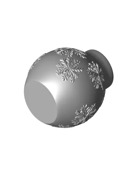 Let It Snow Vase for Christmas Decor — modelo 3D