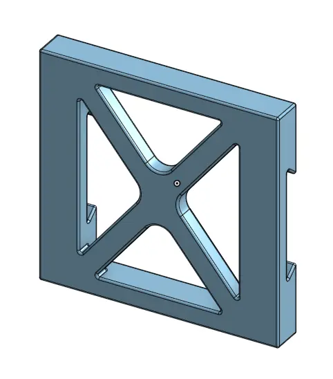 Front plates empty — modelo 3D