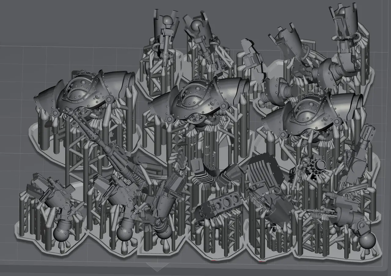 Supported Castle-Pattern Robots — modelo 3D