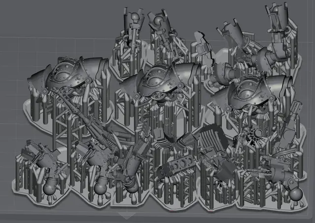 Supported Castle-Pattern Robots — modelo 3D
