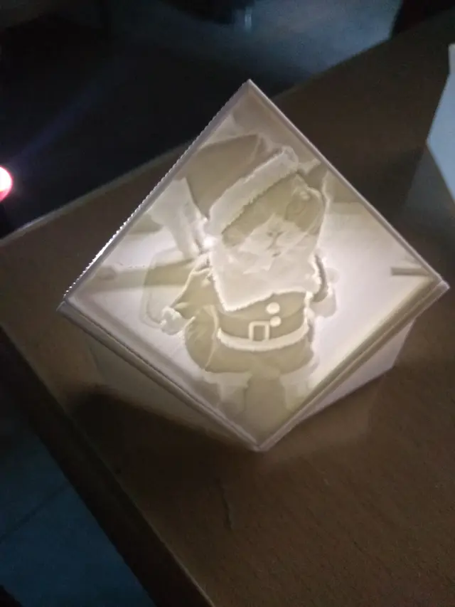 Cat Santa litho 67mm — modelo 3D